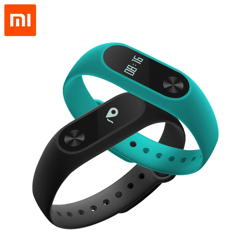  Оригинал Xiaomi Mi Группа 2 MiBand 2 Смарт Браслет Браслет Фитнес-Трекер Heart Rate Monitor OLED Дисплей для Телефонов 