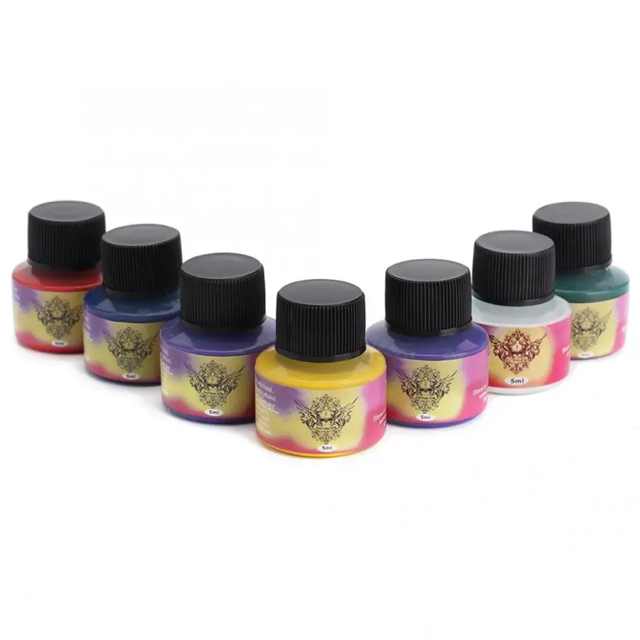 

7Pcs Colors Long Lasting Tattoo Pigment Practice Ink Accessory Beginners Tattoo Inks Set