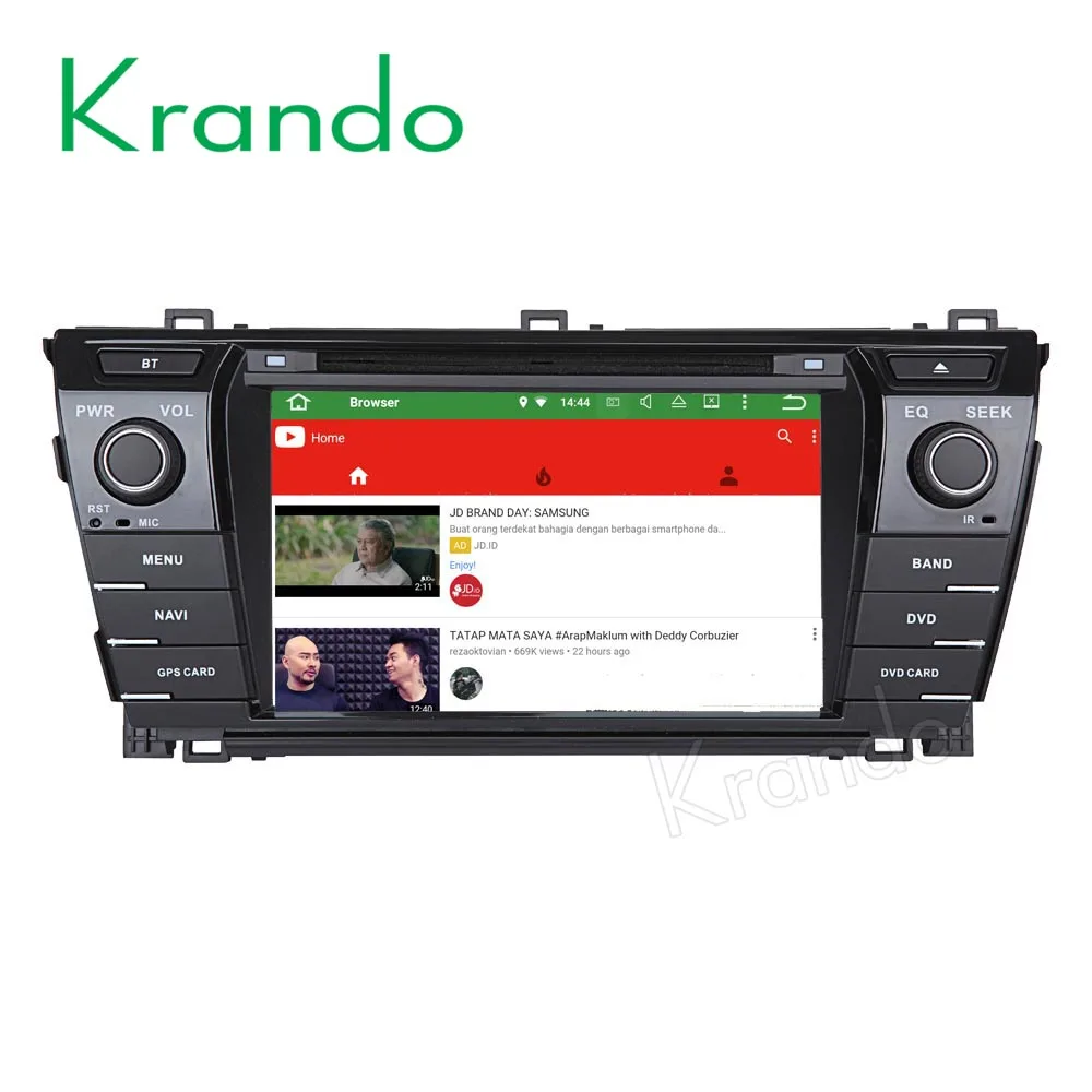 

Krando Android 9.0 7" car radio gps dvd playefor toyota corolla 2014 2015 2016 multimedia navigation system WIFI 3G Playstore BT