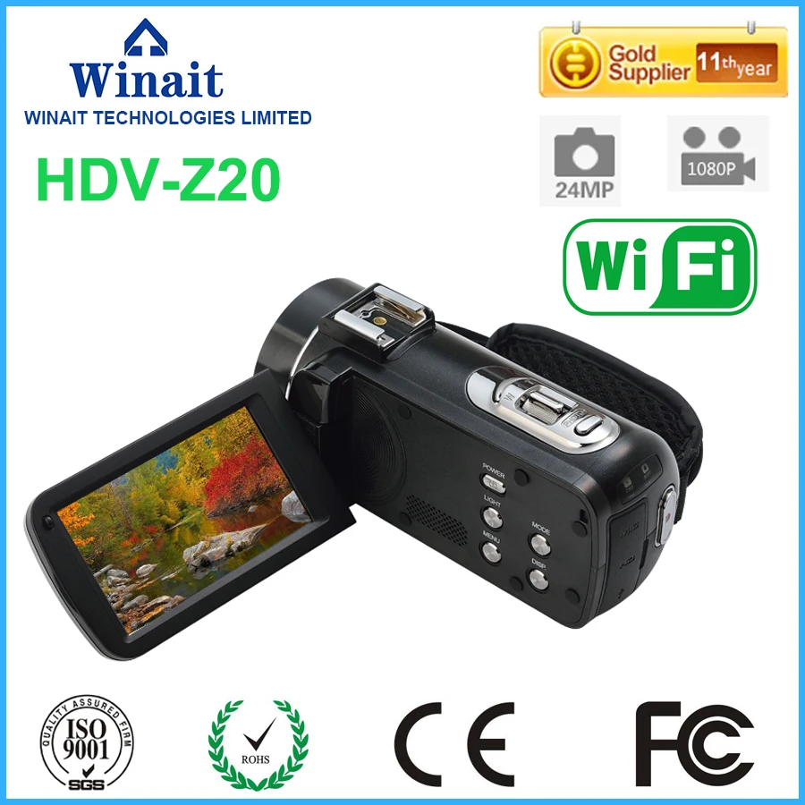 Winait FHD 1080P Цифровая видеокамера max 24MP видеокамера " lcd DIS 16X цифровой зум дистанционное управление, разъем HDMI DV DVR filmadora