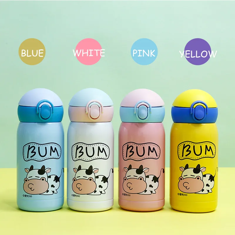 200ml baby's stuff vacuum Flask water bottle cow children mini Milk