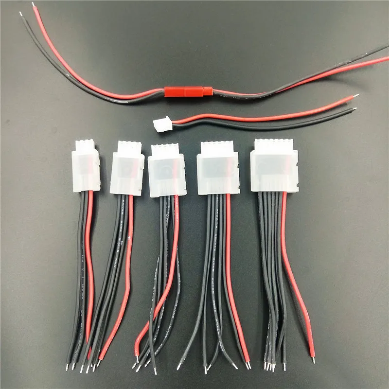 

LiPo Battery Wire/Connector/Line 1S 2S 3S 4S 5S 6S w Balance Cable Lock JST Plug Male Female 100mm