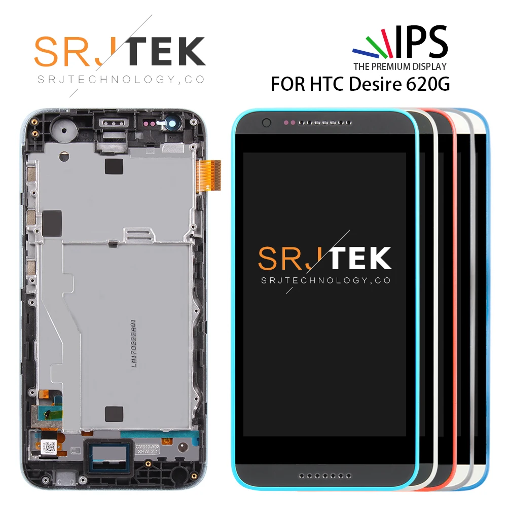 

Original For HTC Desire 620G LCD Touch Screen with Frame For HTC Desire 620G Display Digitizer Replacement Parts 620 620U 620T