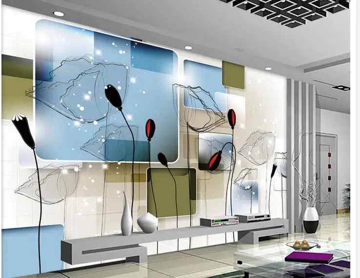 

custom photo murals wall 3d wallpaper Abstract lotus background wall bathroom 3d wallpaper 3d customized wallpaper