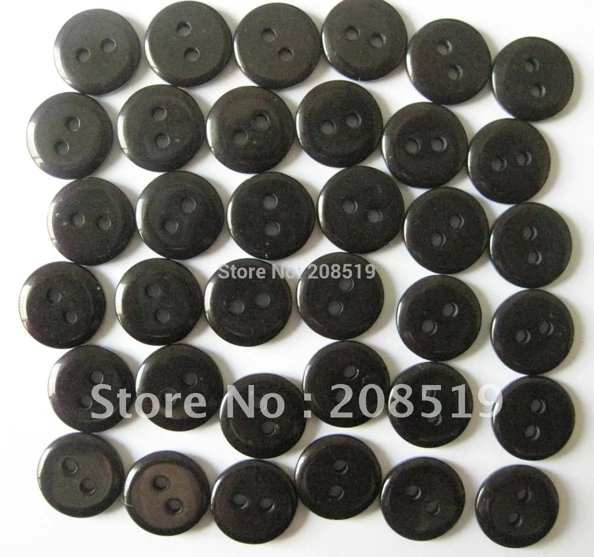 NB0089 черные кнопки 11 мм круглый 2 отверстия рубашка кнопки Смола 500 шт./лот Детская одежда аксессуары