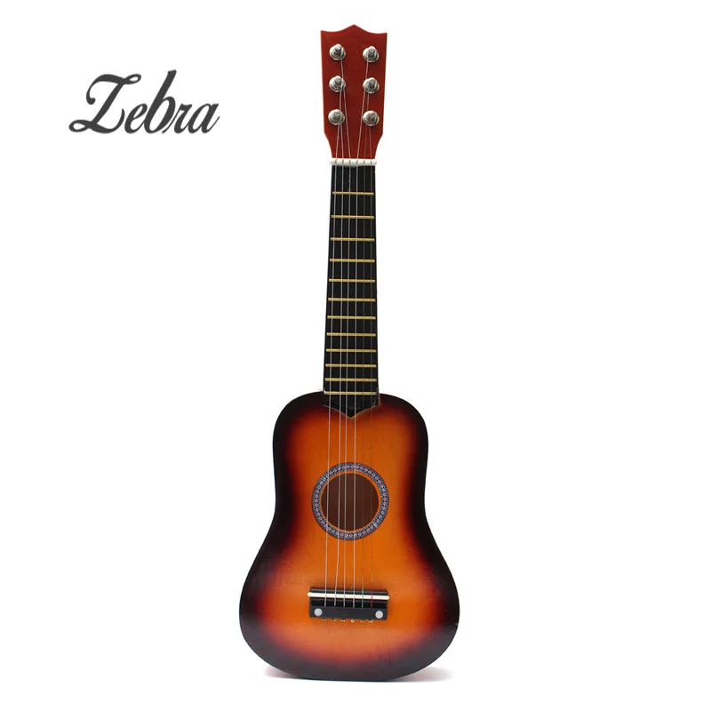 

Zebra 21 Inch Practice Acoustic Ukulele 6 String Mini Guitar Toys Musical Instrument For Children+Guitar Pick