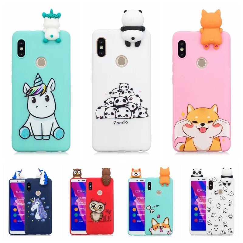 

Funda Xiaomi Redmi Note 5 Case Redmi Note 5 Pro 3D Squishy Panda Unicorn Silicon Case on for etui Xiaomi Redmi Note 5 Case Cover