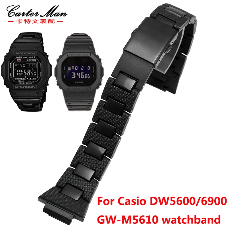 Najtaniej Nowy plastikowy pasek do zegarków wysokiej jakości dla g shock DW 6900 DW9600 DW5600 GW M5610 bransoletka do zegarka