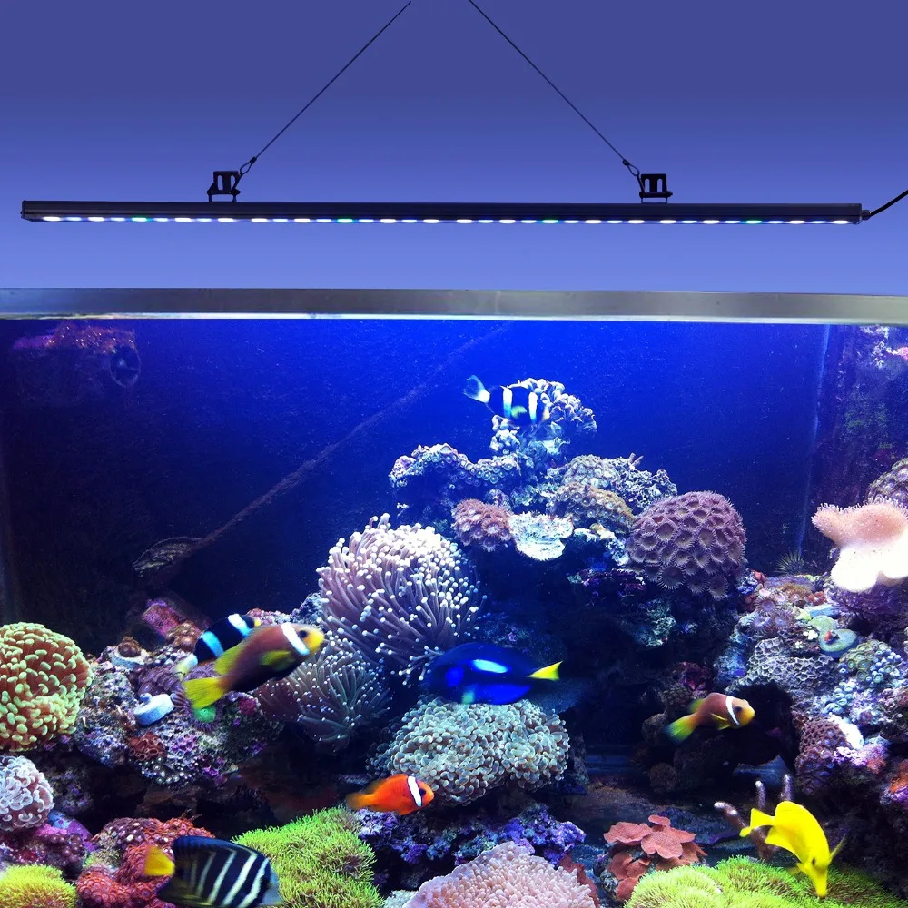10pcs/lot 108W IP65 Led Aquarium Bar Light  High Power Strip Lamp for Coral Reef Plant Growth Fish Tank Lighting stock in US/DE