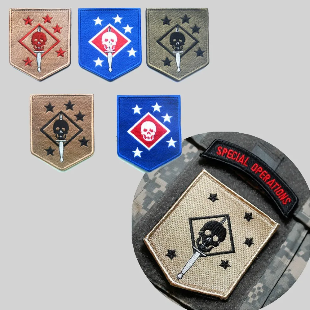 

USMC/ the United States Marine Corps commando /MARINE / RAIDERS FORCE GHOST Patch The tactical military patches embroidery badge