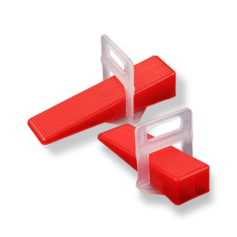 Tile Leveling System Handy Kit 2Mm 3/32 Inch 401Pcs Ceramic Wall Floor Leveling Clips 300Pcs+Wedges 100Pcs+Pliers 1Pc Tusrai