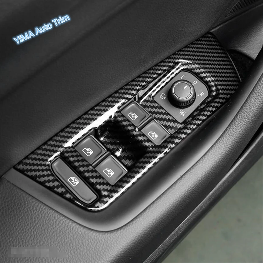 

Lapetus Car Styling Inside Door Handle Panel Sticker Surround Window Lift Switch Trim ABS Fit For Volkswagen Arteon 2018 2019