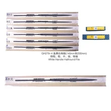 140 мм 6 шт./компл. Белый Ручка полукруглые напильники Комплект инструменты ювелира для ювелирных изделий гравировка