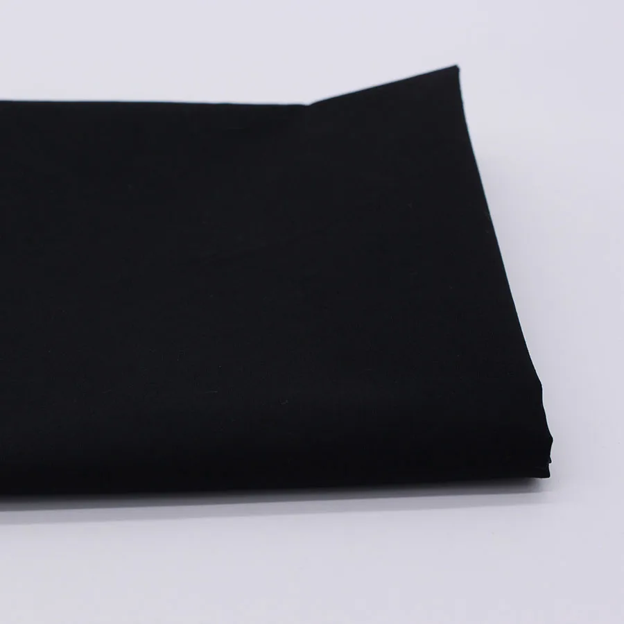 Чистый черный хлопок Ткань для шитья DIY Домашний текстиль ручной работы ткани Лоскутные ткани ткань дом текстиль Telas Tecido