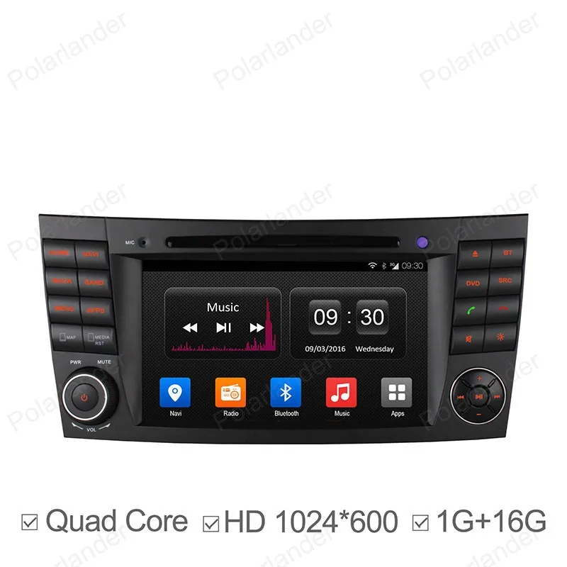 Perfect Android4.4 Car CD DVD player Support DTV GPS BT 3G WiFi DAB+ TPMS FM AM radio For B/enz E C/lass W211 W209 W219 22