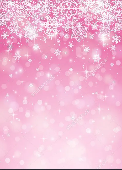 Pink Snowflake Christmas Backgrounds Vinyl cloth High quality Computer ...