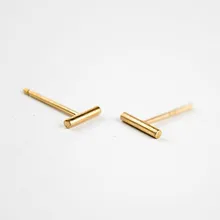 SMJEL простые модные тонкие серьги в виде бара крошечные геометрические круглые серьги-гвоздики для женщин вечерние серьги в подарок