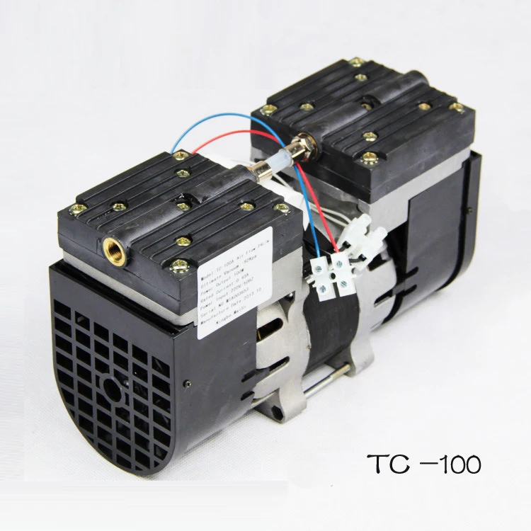 100W Oilless Vacuum Pump 220v with 95KPA Ultimate Pressure 24L/MIN Air Compressor 3.2Barin