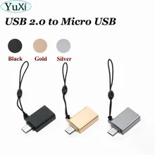 Юйси OTG кабель Micro USB штекер USB 2,0 Женский OTG адаптер конвертер для телефона Android для samsung Galaxy для Xiaomi Tablet Pc