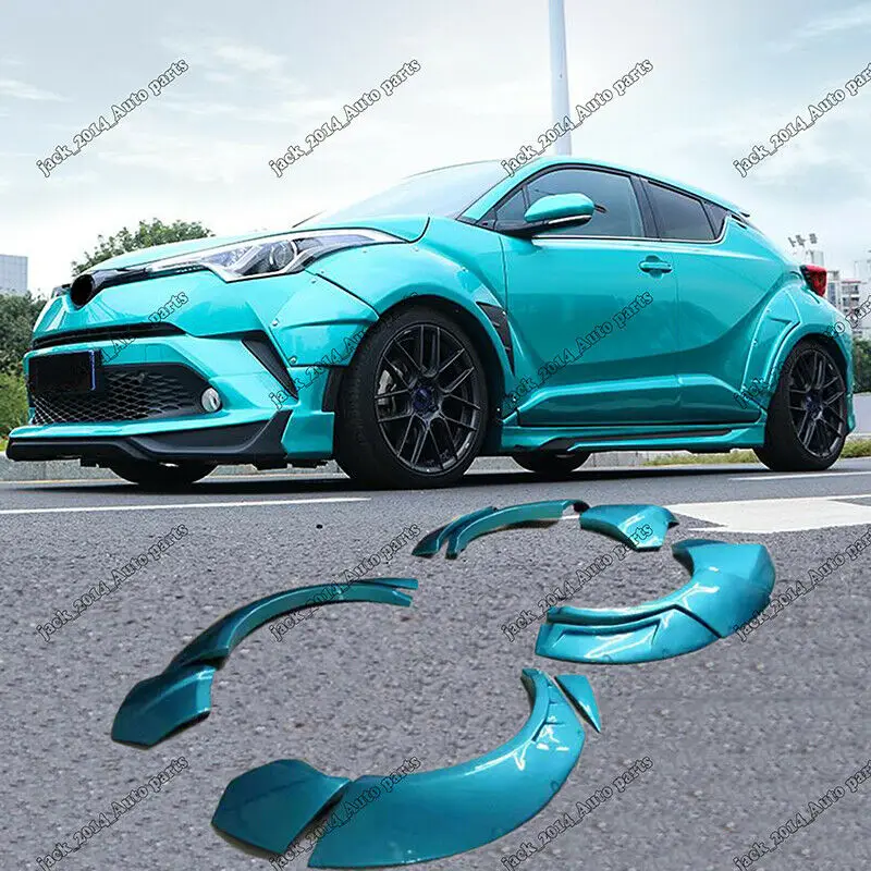 ABS Крыло вспышки арки колеса бровей Unpaint Крышка для Toyota CHR C-HR