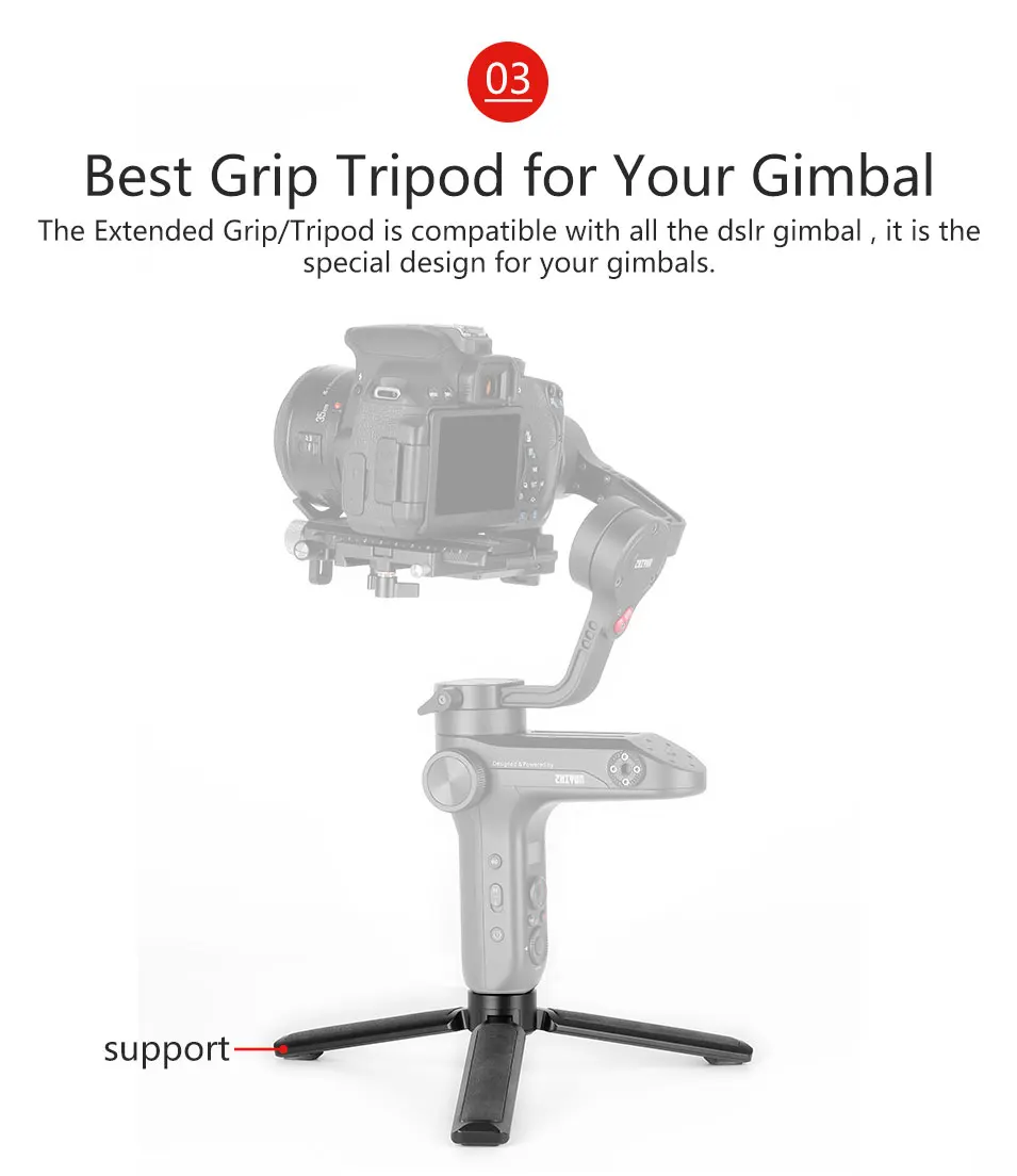 DH-07 Gimbal Stand мини штатив для DSLR камеры стабилизатор ручной рукоятки крепление для Dji Ronin S Zhiyun Crane Air