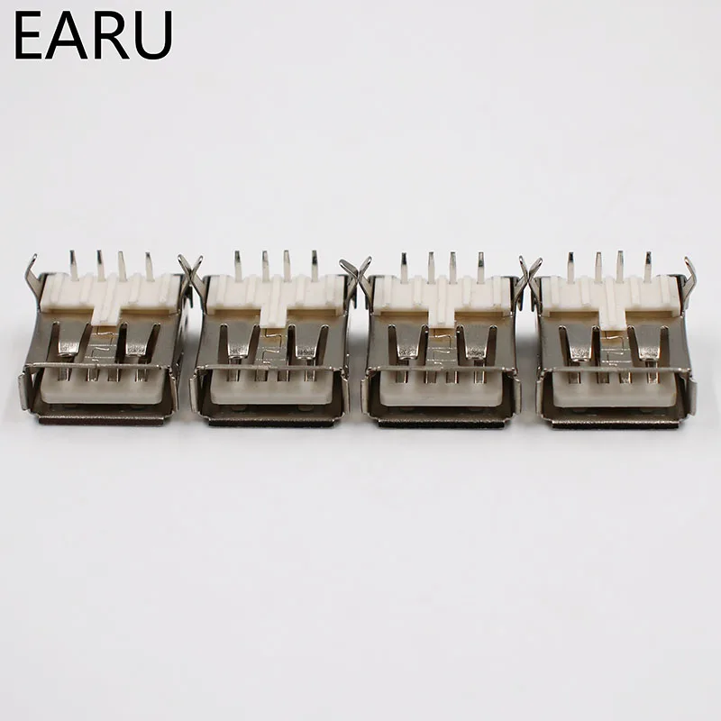 USB 2 0 4 pin A Тип гнездовой разъем G54 фута 90 градусов передачи данных зарядный адаптер