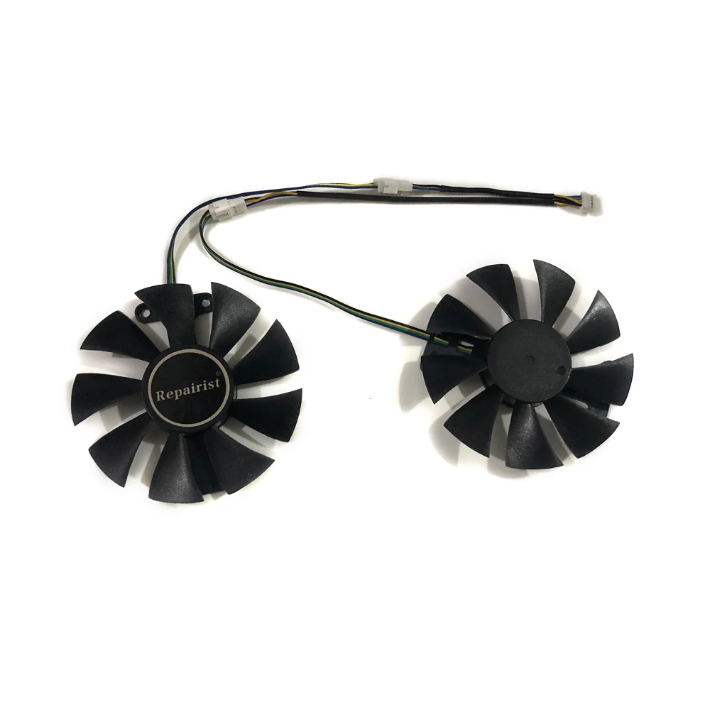 Графический кулер 2 шт./компл. RX580 GPU VGA вентилятор для Radeon PowerColor Red Dragon RX 580 4 ГБ GDDR5