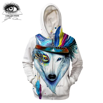 

Warrior by Pixie cold Art Zipper Hoodies 3D Printed Streetwear Brand Men Clothing Hoody Plus Size Sweatshirt Drop Ship ZOOTOP BE