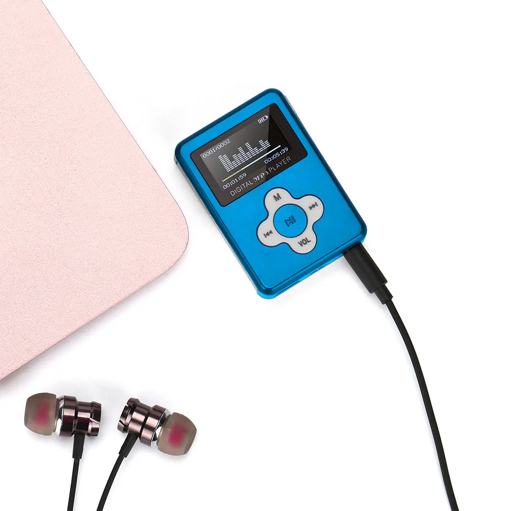 Usb мини HiFi музыкальный плеер MP3 walkman воспроизводитель металлический MP3 плеер с ЖК-экраном Поддержка 32 ГБ Micro SD TF карта дропшиппинг - Цвет: B