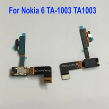 Высококачественные наушники аудиоразъем гибкий кабель для Nokia 6 TA-1003 TA1003 ta-1000 ta1000 телефон запчасти