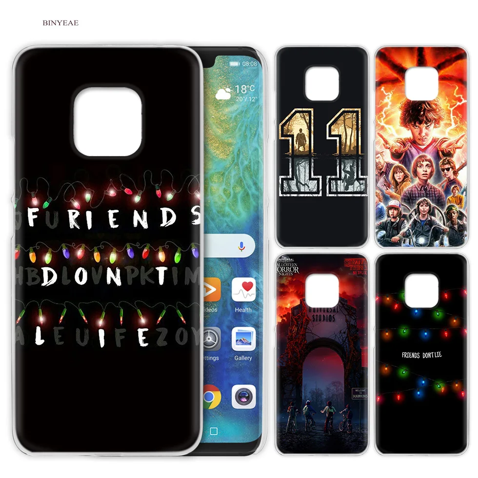 

Plastic Case for Huawei P20 Mate 20 P10 10 P9 P8 P30 Lite 2017 Pro P Smart Plus 2019 Smart+ Phone Cover Stranger Things Christma