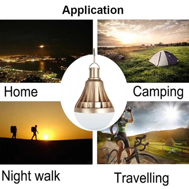 BEYLSION USB Rechargeable LED Bulb Portable Lighting 12W 20W 30W 50W 80W Dimmable LED Gold LED Lamp Outdoor Emergency Lighting07