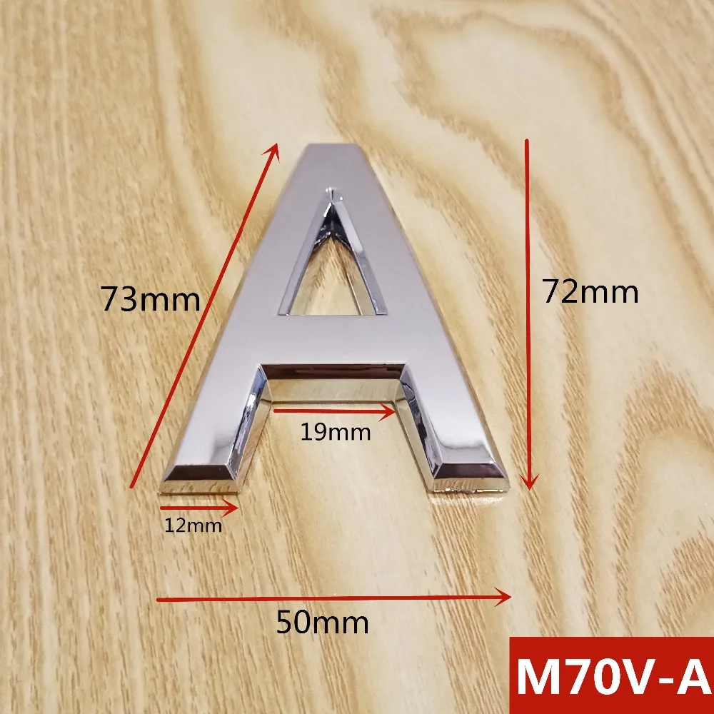 M70V亮银70mm塑料门牌=选项A