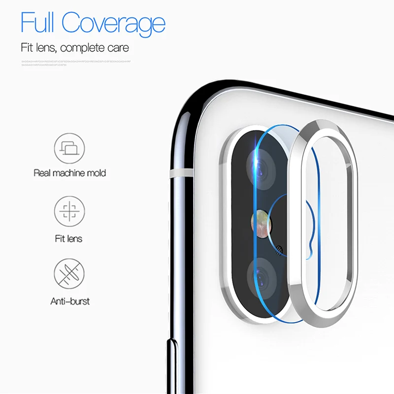 TOTU прозрачная защитная пленка для объектива камеры iPhone X 10 закаленное стекло +
