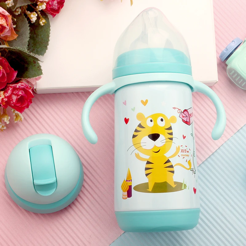 REIZBABY Новый 4in1 ребенка термос бутылочки функциональные Мультяшные из нержавеющей