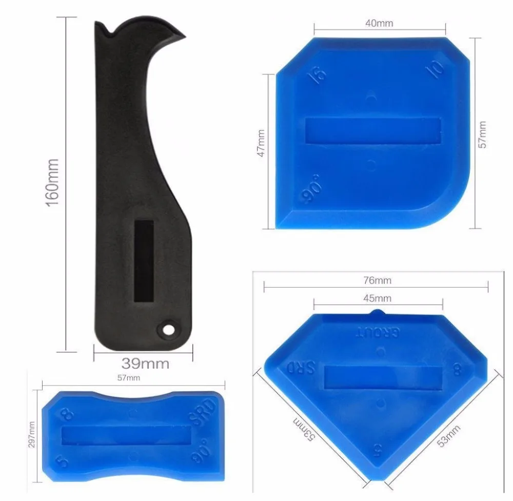 5 шт. герметик инструмент шпаклевка инструмент для удаления силикона уплотнение инструмент для Ванная комната Кухня дома уплотнение