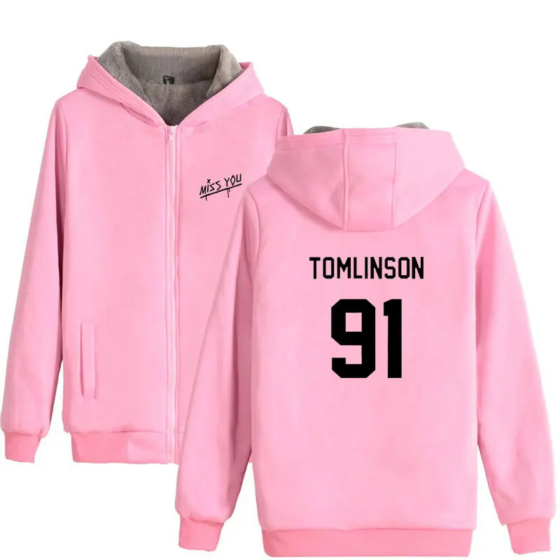 Louis Tomlinson One Direction Winter Thick Warm Fleece Hoodies Women Men Unisex Miss You Hoodie Sweatshirt Hip Hop Jacket Coat Louis Tomlinson One Direction Winter Thick Warm Fleece Hoodies Women Men Unisex Miss You Hoodie Sweatshirt Hip Hop Jacket Coat