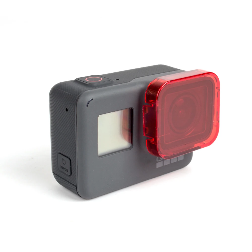 Koop Kleurrijke Onderwater Filter Lens Cover Duiken Cap Case Kap voor Go pro Hero 5 Gopro Hero 5 4 k Sport Action Camera Accessoires