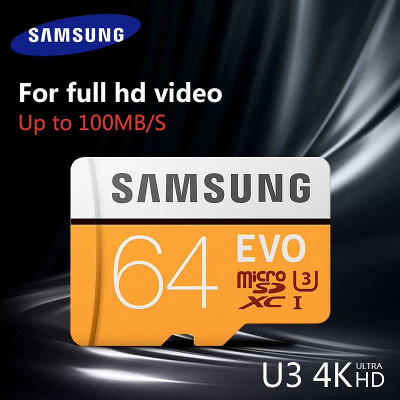 SAMSUNG EVO Plus карта памяти 8 Гб/32 ГБ/SDHC 64 Гб/128 ГБ/256 ГБ/SDXC Micro SD TF карта класс 10 Microsd C10 UHS-1 карты