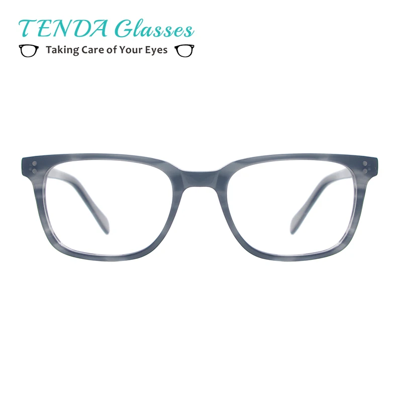 

Rectangular Men and Women Acetate Fashion Glasses Frame Full Rim Large Eyewear For My Prescription Myopia & Reading Lenses