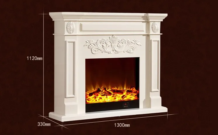 Декоративный камин W130cm английский стиль chimneypiece деревянная каминная доска электрический камин вставка firebox светодиодный Оптическое пламя