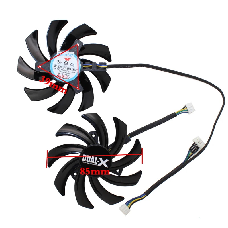 2Pcs/lot 85mm FD7010H12S 12V 40mm hole Graphics Video Card Fan Replacement For Sapphire HD 7790 7850 7870 7950 cooling system 2Pcs/lot 85mm FD7010H12S 12V 40mm hole Graphics Video Card Fan Replacement For Sapphire HD 7790 7850 7870 7950 cooling system