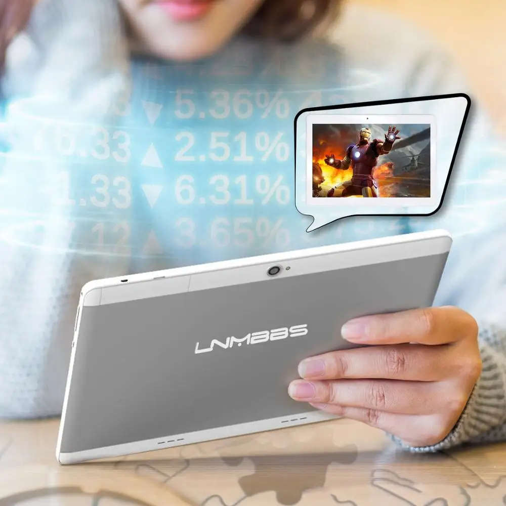 

LNMBBS Tablet 10.1 android 7.0 tablets function tablet game music quad core wifi 1280*800 IPS dual cameras ultra slim 4+32GB 3G