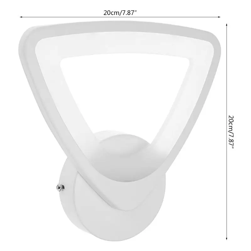 Светодиодный светильник, настенный светильник, акриловые треугольные ночные бра, 10 Вт, AC90-260V, для помещений, ванной комнаты, спальни, гостиной, прихожей, украшения
