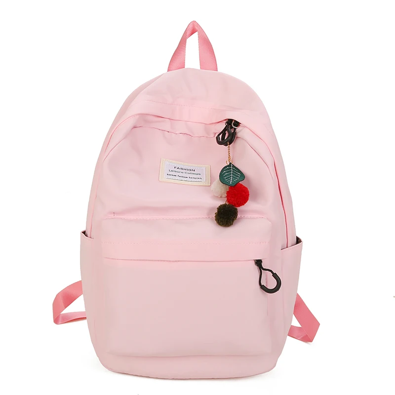 preço Moda Casual Estilo Bonito da menina da Escola Bolsa Escola Mochila Satchel Mochila de Alta Qualidade À Prova D Água Com Bola Difusa
