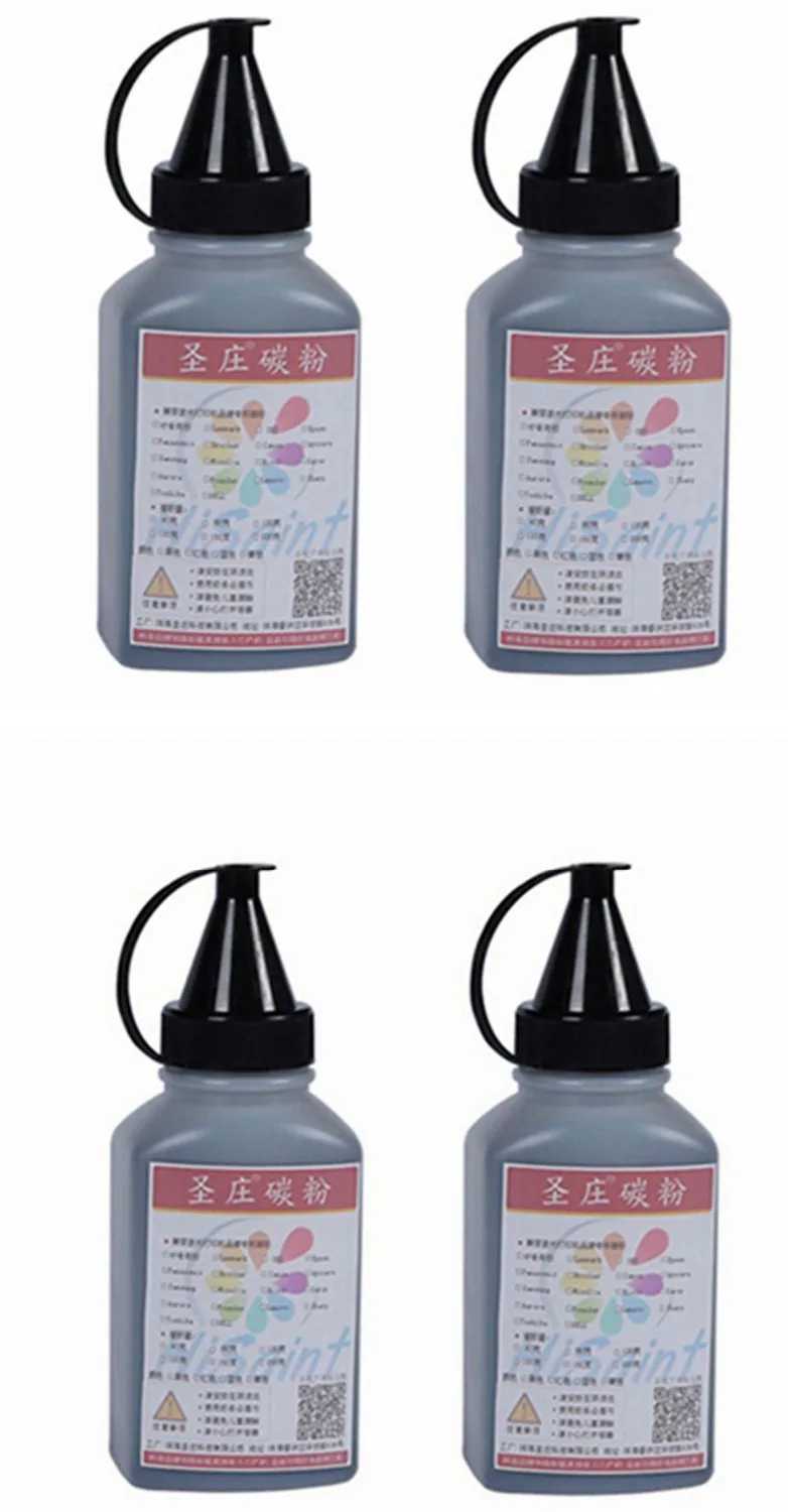 

Hot For HP  Q2612A 80G 4Bottle Toner Powder  For HP LaserJet 1010/1012/1015/1018/1020/1022/1022n/1022nw Free Shipping Hot Sale