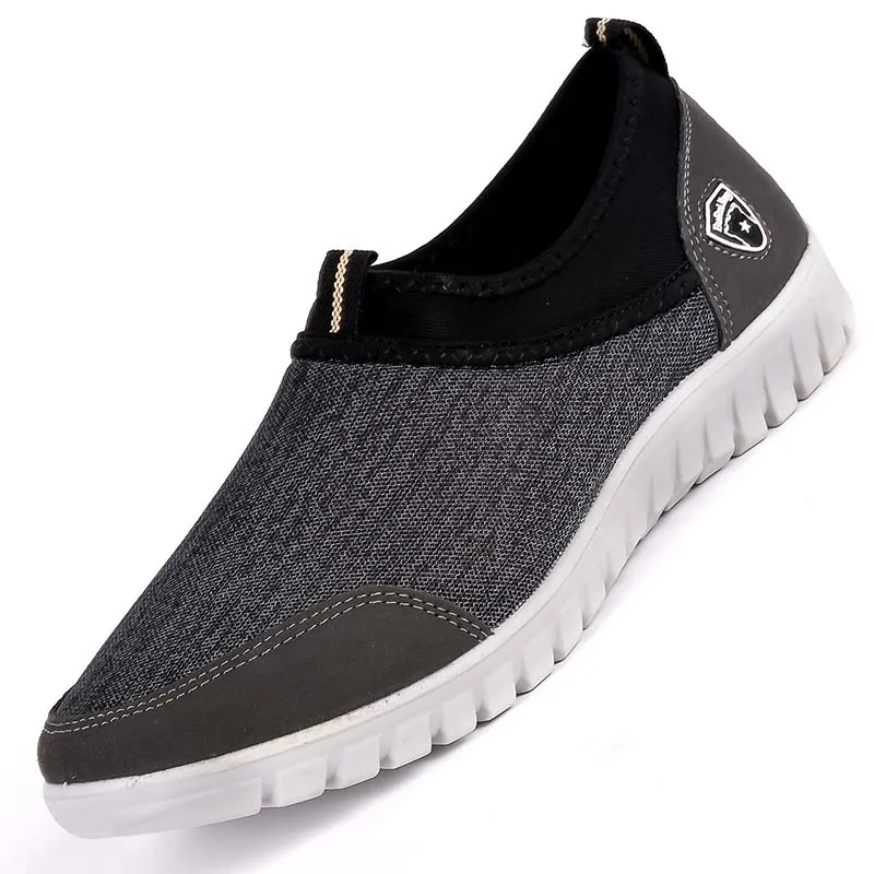 

Masorini 2019 Men Casual Shoes Sneakers Summer Mesh Breathable Comfortable Men Shoes Loafers Foot wears Slip-On Walking WW-340