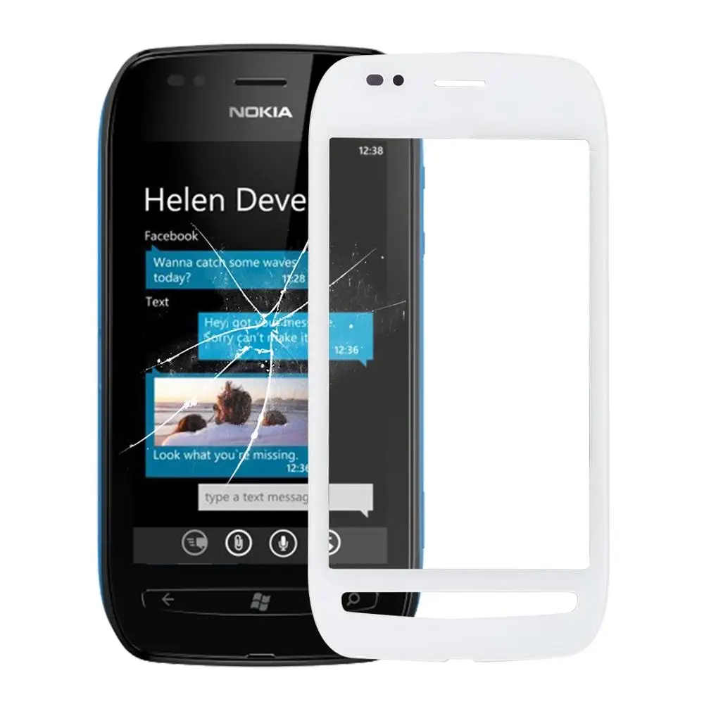 Сенсорный экран сенсорная панель с рамкой для Nokia 701 610 500 710 сенсорный дигитайзер