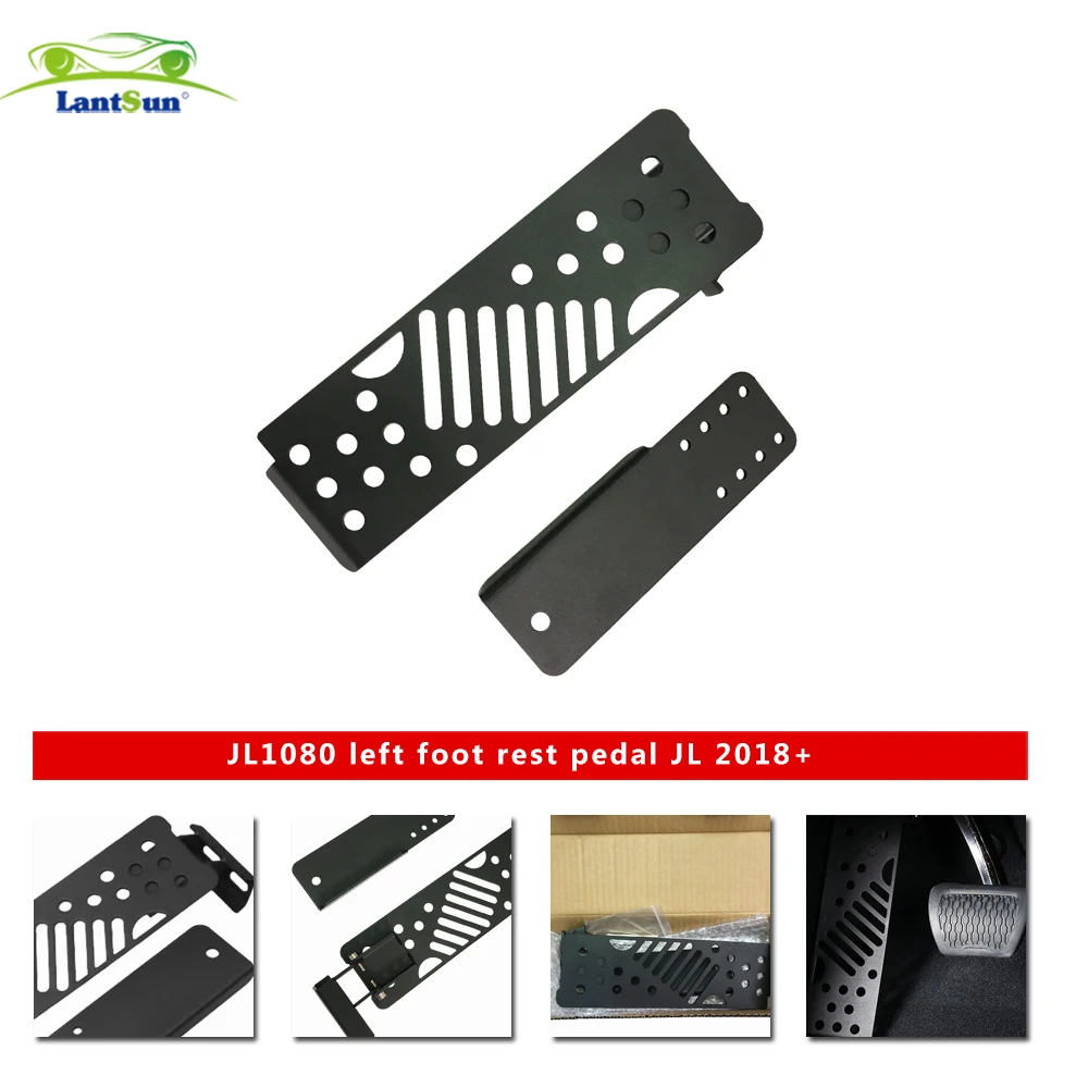 

JL1080 left foot rest pedal fine steel for jeep wrangler jl 2018++ car accessories auto products Lantsun