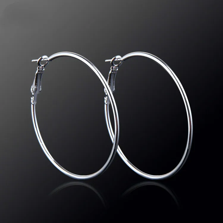 

Korean Hiphop Simple Exquisite Round Geometric Drop Earring Exaggeration Big Statement Dangle Earrings Fashion Jewelry for Women